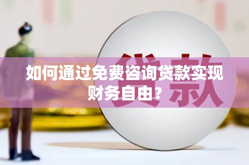芦淞如何通过免费咨询贷款实现财务自由？