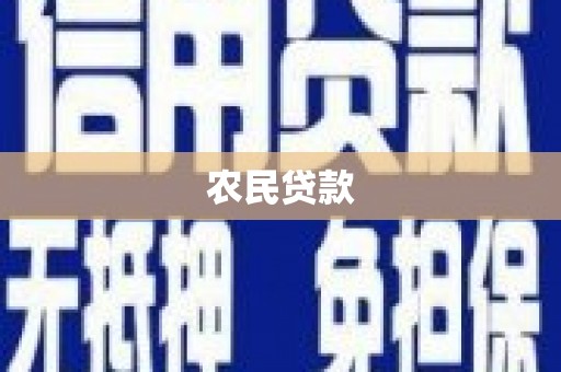 秦淮农民贷款