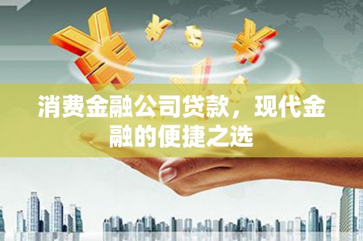 连山消费金融公司贷款，现代金融的便捷之选