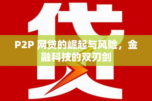 昌都P2P 网贷的崛起与风险，金融科技的双刃剑