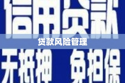 满州贷款风险管理