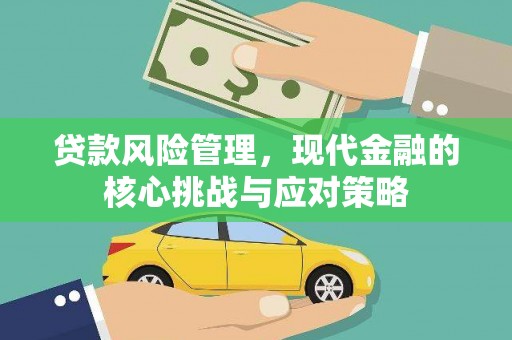 台东贷款风险管理，现代金融的核心挑战与应对策略