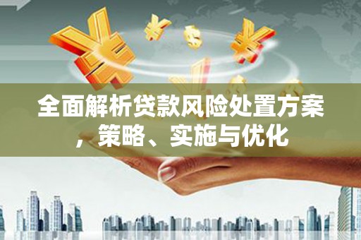 枞阳全面解析贷款风险处置方案，策略、实施与优化