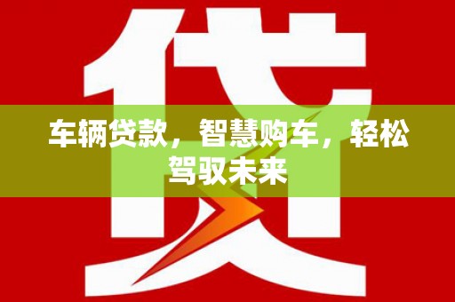 魏县车辆贷款，智慧购车，轻松驾驭未来