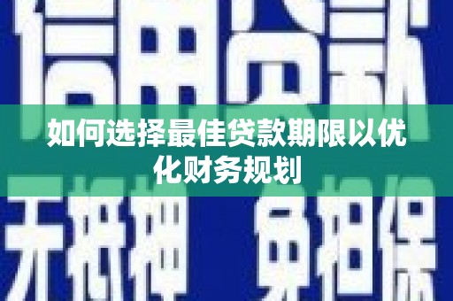 巴州如何选择最佳贷款期限以优化财务规划