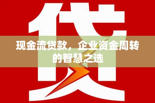 雨山现金流贷款，企业资金周转的智慧之选
