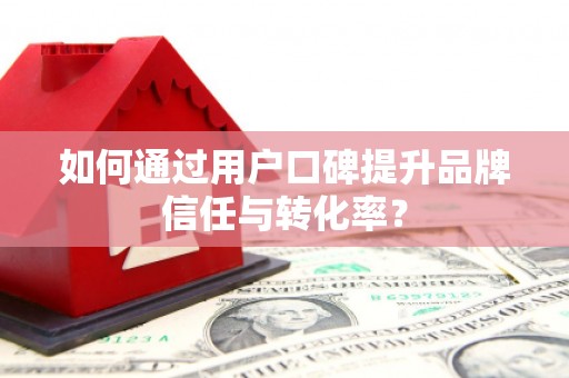 岐山如何通过用户口碑提升品牌信任与转化率？
