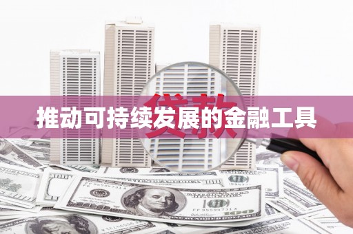 米东推动可持续发展的金融工具