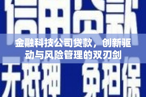 湘东金融科技公司贷款，创新驱动与风险管理的双刃剑